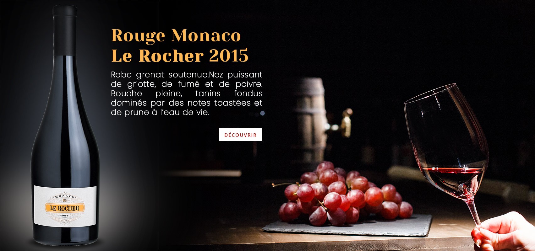 Vin Rouge Monaco Le Rocher 2015